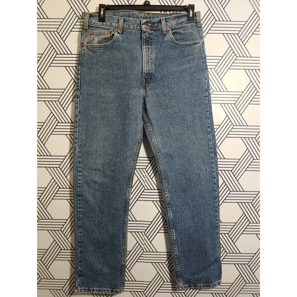 Vintage Mens levi 505 Size 36 Black batwing - Picture 1 of 5